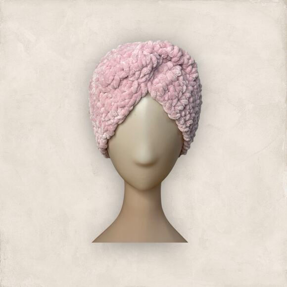 Velvet Ear Warmer Twisted Knitted Headband Women Hairband Winter Holiday Gift - Picture 1 of 5